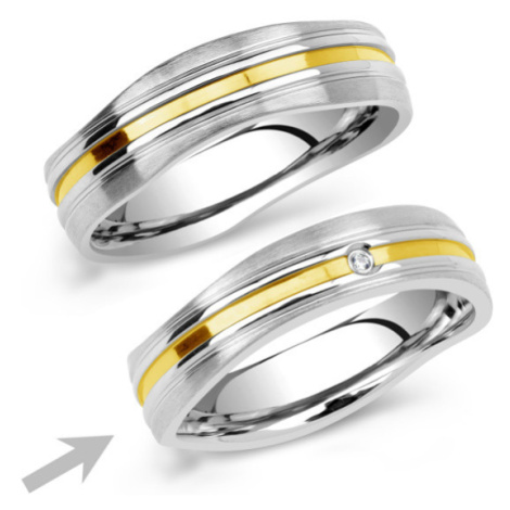 Snubní prsten z oceli GENEVE pro ženy Silvego