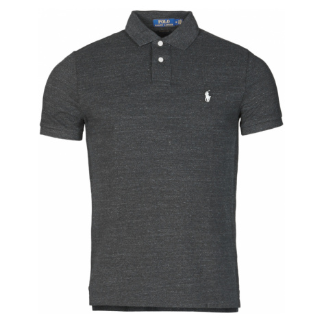 Polo Ralph Lauren POLO AJUSTE DROIT EN COTON BASIC MESH LOGO PONY PLAYER Černá