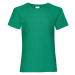 Valueweight Fruit of the Loom Girls' Green T-shirt