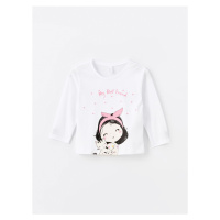 LC Waikiki Crew Neck Long Sleeve Printed Baby Girl T-Shirt