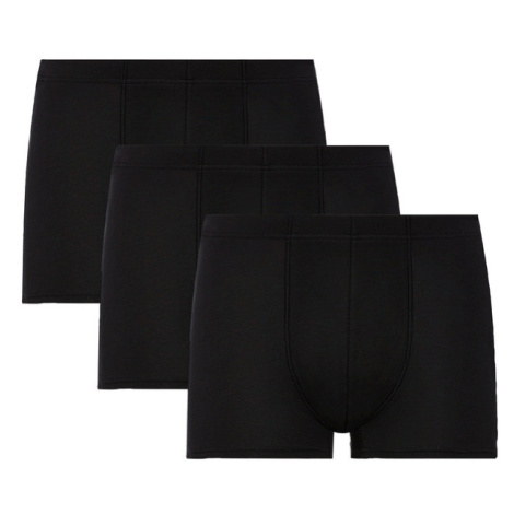 LIVERGY® Pánské boxerky s BIO bavlnou, 3 kusy (černá)