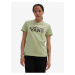 Světle zelené dámské tričko VANS Trippy Paisley Crew - Dámské