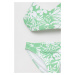 Dvoudílné dětské plavky Abercrombie & Fitch zelená barva