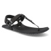 Barefoot sandály Boskyshoes - Performance black and white Y černé