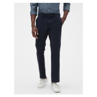 Modré pánské kalhoty essential khakis in skinny fit with GapFlex