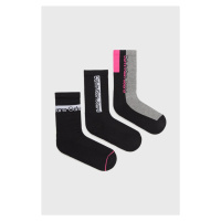 Ponožky Calvin Klein Jeans (3-pak) dámské, černá barva