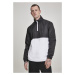 Stand Up Collar Pull Over Jacket - blk/wht