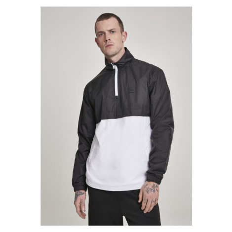 Stand Up Collar Pull Over Jacket - blk/wht Urban Classics