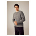 DEFACTO Standard Fit Crew Neck Knitwear Sweater