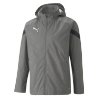 Puma TEAMFINAL ALL WEATHER JACKET Pánská fotbalová mikina, tmavě šedá, velikost