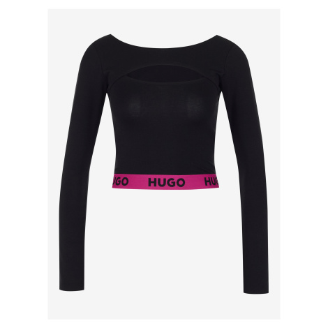 Černý dámský top HUGO Hugo Boss