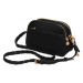 LULU CASTAGNETTE CROSSBODY S PLETENÝM POPRUHEM RITTA NOIR Černá