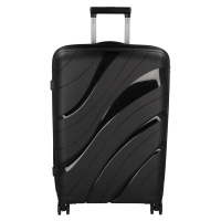 Cestovní plastový kufr Voyex velikosti S, černý