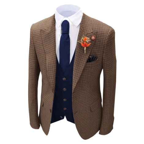Luxusní pánské tweed sako na svatbu SOLO FASHION