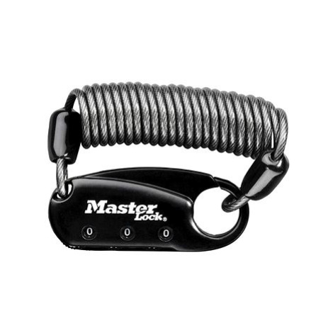 Master Lock Karabina s navíjecím kabelem 1551EURDBLK Master Lock