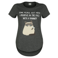 Grumpy Cat Some People Just Need A Highfive Dámské tričko prošedivelá