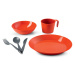 Talíř GSI Outdoors Cascadian 1 Person Table Set Barva: oranžová