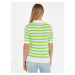 Zeleno-bílé dámské pruhované polo tričko Tommy Hilfiger