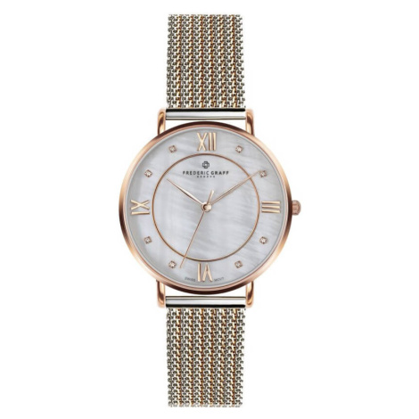 Frederic Graff Rose Liskamm 2 tone. Steel + Rose Gold Mesh FAI-2718