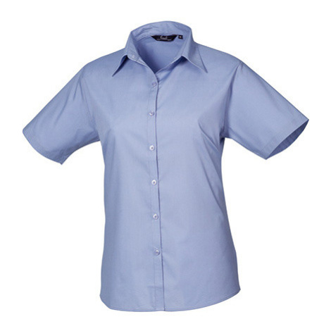 Premier Workwear Dámská košile s krátkým rukávem PR302 Midblue -ca. Pantone 2718
