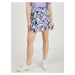 Modro-fialová dámská vzorovaná zavinovací sukně/kraťasy ORSAY