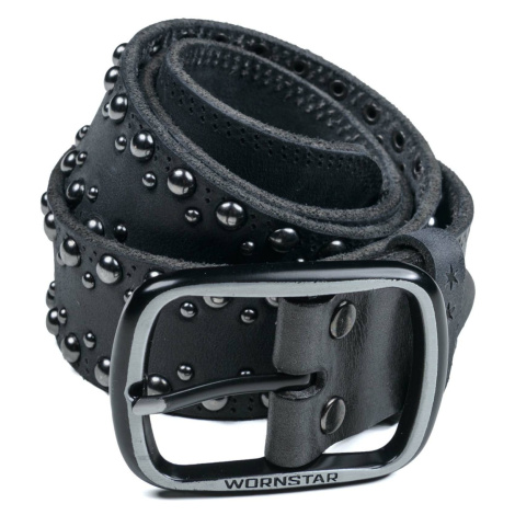 pásek WORNSTAR - Barricade Leather - Black Chrome