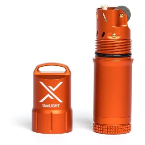 Benzínový zapalovač titanLIGHT™ Exotac® – Oranžová