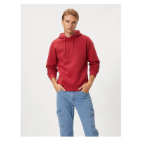 Koton 4wam70023mk Men's Sweatshirt Burgundy