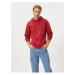 Koton 4wam70023mk Men's Sweatshirt Burgundy