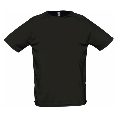 SOĽS Sporty Pánské triko s krátkým rukávem SL11939 Černá SOL'S