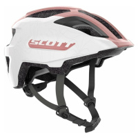 Scott Spunto Junior Pearl White/Light Pink Dětská cyklistická helma