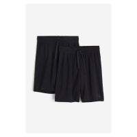 H & M - Sportovní šortky z materiálu DryMove™ 2 páry - černá