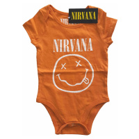 Dětské body dětské Nirvana - White Happy Face Toddler - ROCK OFF - NIRVBG03TO
