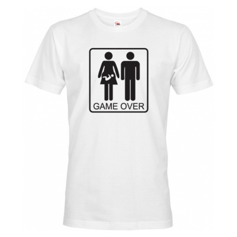 Vtipné tričko pro budoucí tatínky Game over - skvělý dárek BezvaTriko