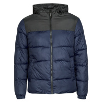 Jack & Jones JJCHILI PUFFER HOOD Tmavě modrá