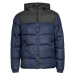 Jack & Jones JJCHILI PUFFER HOOD Tmavě modrá