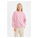 DEFACTO Cool Oversize Fit Crew Neck Thick Fabric Sweatshirt