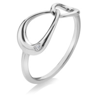 Hot Diamonds Stříbrný dámský prsten s diamantem Sleek DR290 54 mm