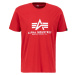 Alpha Industries Tričko Basic T-Shirt speed red
