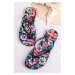 Černě květované gumové pantofle Frida Kahlo