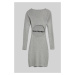 Šaty karl lagerfeld jeans klj knitted body dress mid grey heather