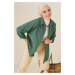 bigmerter 103901 Oversized Basic Hijab Shirt - Emeral