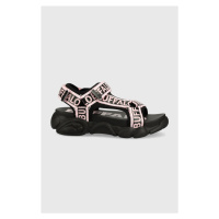 Sandály Buffalo dámské, růžová barva, na platformě