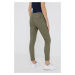 Outdoorové kalhoty Columbia Firwood Cargo zelená barva, kapsáče, medium waist