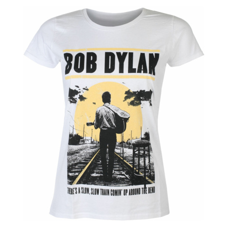 Tričko metal dámské Bob Dylan - Slow Train WHT - ROCK OFF - DYLTS11LW