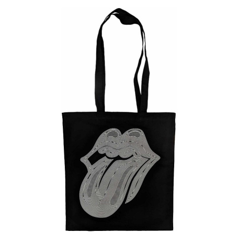 Rolling Stones bavlněná nákupní taška, Hackney Diamonds Holo Tongue Black RockOff