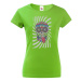 Dámské tričko s potiskem barevné lebky - originální a stylové tričko
