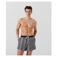 Plavky karl lagerfeld seasonal aop short boardshorts černá