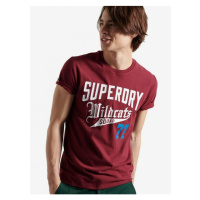 Červené pánské tričko Superdry Collegiate Graphic Tee