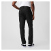 Kalhoty GAP Denim Pants Straight Black Rinse